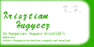 krisztian hugyecz business card